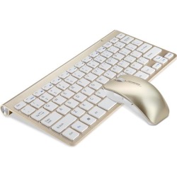 Wanmingtek 2.4 GHz DPI Wireless Keyboard & Optical Mouse Mice Combo Set Kit Keyboards with USB Nano Receiver for Mac OS PC Laptop Desktop