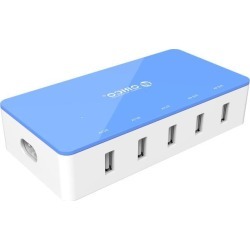 Electrical 5 Port Desktop USB Charger ( with 2 Prong Power Cord ) All-in-One Charger 30W power output for Tablet iPhone 7/ 6s/ Plus/, iPad Air,