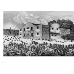 Posterazzi BALBAL111652LARGE The Siege of The Alamo Poster Print - 36 x 24 in. - Large