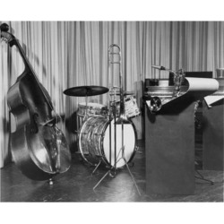 Posterazzi SAL2554500B Musical Instruments on Stage Poster Print - 18 x 24 in.