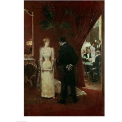 Posterazzi BALXIR63428LARGE The Private Conversation 1904 Poster Print by Jean Beraud - 24 x 36 in. - Large