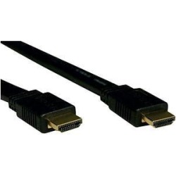 Tripp Lite High Speed HDMI Flat Cable, Ultra HD 4K x 2K, Digital Video with Audio (M/M), Black, 16-ft. (P568-016-FL)