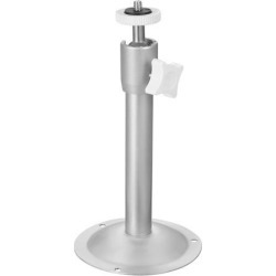 CCTV Camera Mount - Adjustable Indoor/Outdoor Camera Mounting Brackets 180mm Height Aluminum Silver Tone
