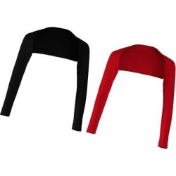 Black Red Women One-piece Long Sleeve Arm Cover Shrug Bolero Hijab Muslim