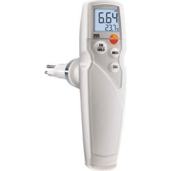 Testo 205 (0563 2051) PH Meter Tester measuring instrument probe head for food