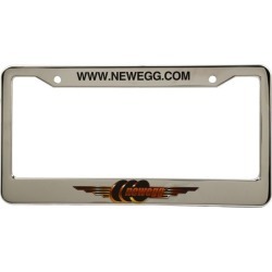 Newegg License Plate Cover, Golden Newegg Logo