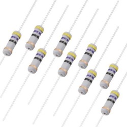 1W 47 Ohm Carbon Film Resistor 5% Tolerance 4 Color Bands Fixed Resistor 200 Pcs