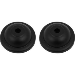 2pcs Metal Vintage Hemispherical Ceiling Plate Holder Disk Chassis Black