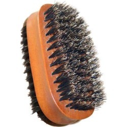 Two-sided Wooden Handle Bristles Shoe Brush Care Travel Polish Cleaning Tool