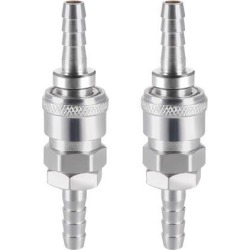 Quick Coupler, Homebrew Fitting Connector 13/32' Barb Quick Disconnect Set, 2set