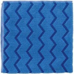 RUBBERMAID FGQ62000BL00 Microfiber Cloth Wipe 16' x 16', Blue