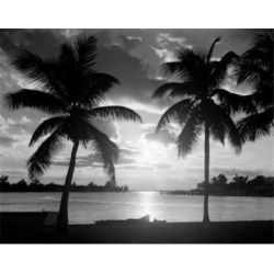 Posterazzi SAL255424349 USA Florida Biscayne Bay Beach at Sunset Poster Print - 18 x 24 in.