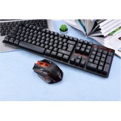 DOBACNER gaming keyboard New wireless keyboard and mouse set smart power-saving office multimedia wireless keyboard