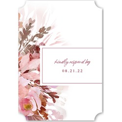 RSVP Cards: Botanical Burst Wedding Response Card, Purple, Pearl Shimmer Cardstock, Ticket found on Bargain Bro Philippines from shutterfly.com for $4.27