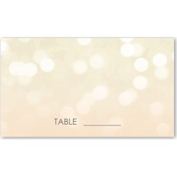 buy  Wedding Place Cards: Bokeh Blur Wedding Place Card, White, Placecard cheap online