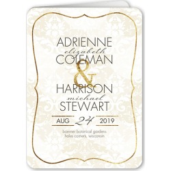 Wedding Program Cards: Tenderly Textured Wedding Program, White, 5x7 Folded Program