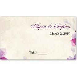 buy  Wedding Place Cards: Soft Bougainvillea Wedding Place Card, Purple, Placecard cheap online