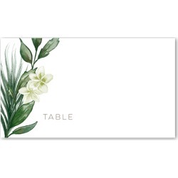 buy  Wedding Place Cards: Tropical Herald Wedding Place Card, Beige, Placecard cheap online