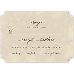 RSVP Cards: Twinkling Curtain Wedding Response Card, Brown, Signature Smooth Cardstock, Ticket found on Bargain Bro Philippines from shutterfly.com for $2.58
