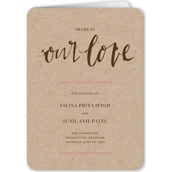 Wedding Program Cards: Spectacular Splatter Wedding Program, Brown, 5x7 Folded Program