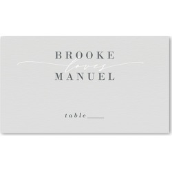 buy  Wedding Place Cards: Simple Loves Wedding Place Card, Grey, Placecard cheap online