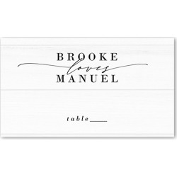 buy  Wedding Place Cards: Simple Loves Wedding Place Card, White, Placecard cheap online