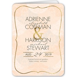 Wedding Program Cards: Tenderly Textured Wedding Program, Beige, 5x7 Folded Program