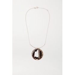 Melissa Joy Manning - + Net Sustain 14-karat Gold Agate Necklace - one size