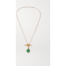 Loren Stewart - + Net Sustain 14-karat Gold Jade Necklace - Green