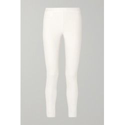 The Row - Stratton Stretch Cotton-blend Leggings - White