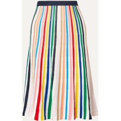 J.Crew - Striped Stretch-knit Skirt - Pink