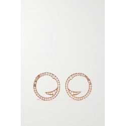 STEPHEN WEBSTER - + Net Sustain Thorn Stem 18-karat Recycled Rose Gold Diamond Earrings - one size
