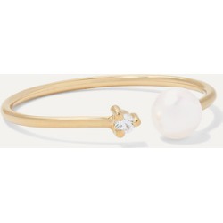 Mizuki - 14-karat Gold, Pearl And Diamond Ring