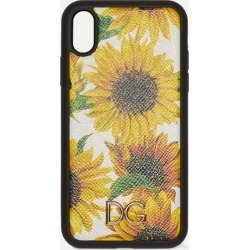 Dolce & Gabbana - Floral-print Textured-leather Iphone Xr Case - Yellow