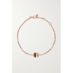 Boucheron - Quatre Classique 18-karat Rose, Yellow And White Gold Diamond Bracelet - Rose gold