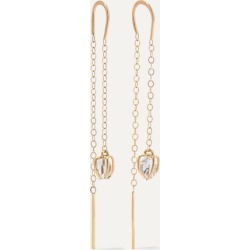 Melissa Joy Manning - + Net Sustain 14-karat Gold Herkimer Diamond Earrings - one size
