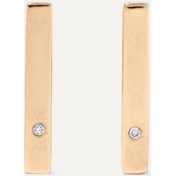 Melissa Joy Manning - + Net Sustain 14-karat Gold Diamond Earrings - one size