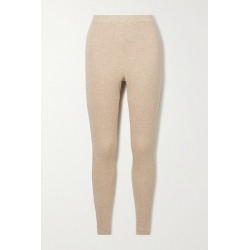 Skin - Norma Ribbed Stretch Pima Cotton And Modal-blend Leggings - Beige