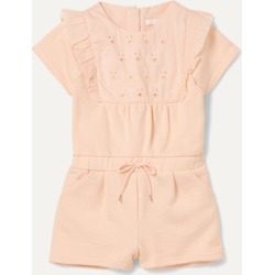 Chloé Kids - Months 6 - 18 Embroidered Cotton-terry Onesie
