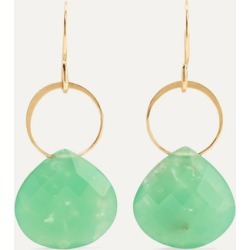 Melissa Joy Manning - + Net Sustain 14-karat Gold Chrysoprase Earrings - one size