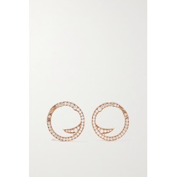 Stephen Webster - + Net Sustain Thorn Stem 18-karat Recycled Rose Gold Diamond Earrings - one size