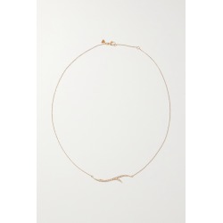 STEPHEN WEBSTER - Thorn Stem 18-karat Rose Gold Diamond Necklace - one size
