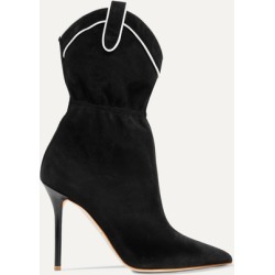 Malone Souliers - Daisy 100 Suede Ankle Boots - Black
