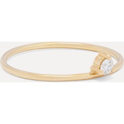 Mizuki - Baby Tiara 14-karat Gold Diamond Ring - 5