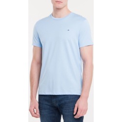 T -Shirt Basica Liquid Cotton Bordado Ck T-Shirt Basica Liquid Cotton Bordado Ck - Azul Claro - GG