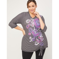 Paisley Striped Tee