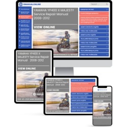 Yamaha YP400 X MAJESTY Service Repair Manual 2008-2012 - Lifetime Access found on Bargain Bro from eManualOnline for USD $16.71