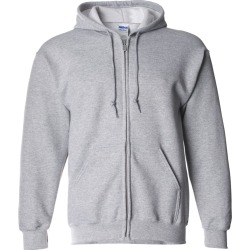 Gildan - DryBlend� Full-Zip Hooded Sweatshirt - 12600 - Sport Grey - X-Large