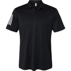 Adidas - Floating 3-Stripes Sport Shirt - A480 - Black/ White - 4X-Large found on Bargain Bro from clothing shop online for USD $45.60