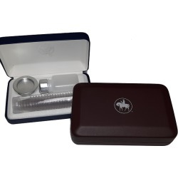 Circuit Rider Portable Communion Set - White Lining with Maroon Case